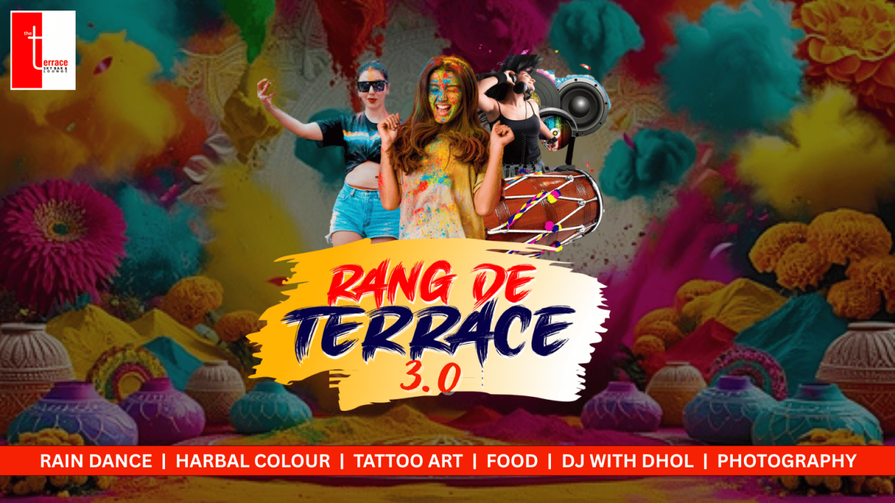 Rang De Terrace 3.0 - Biggest Holi Celebration in Ghaziabad