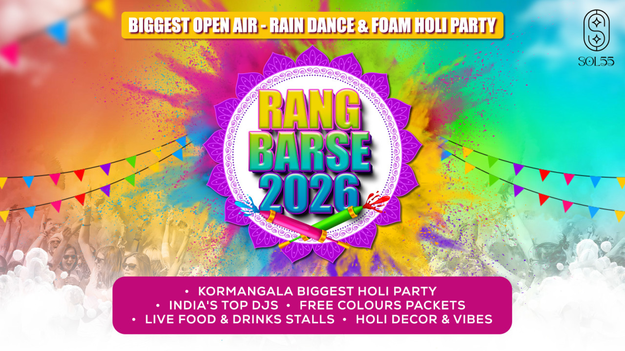 Biggest Rain Dance & Foam Open Air Holi Party 2026