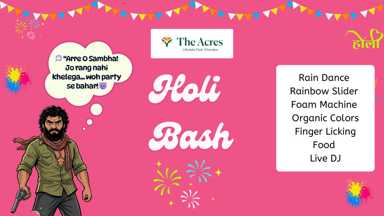 The Acres Club Holi Bash