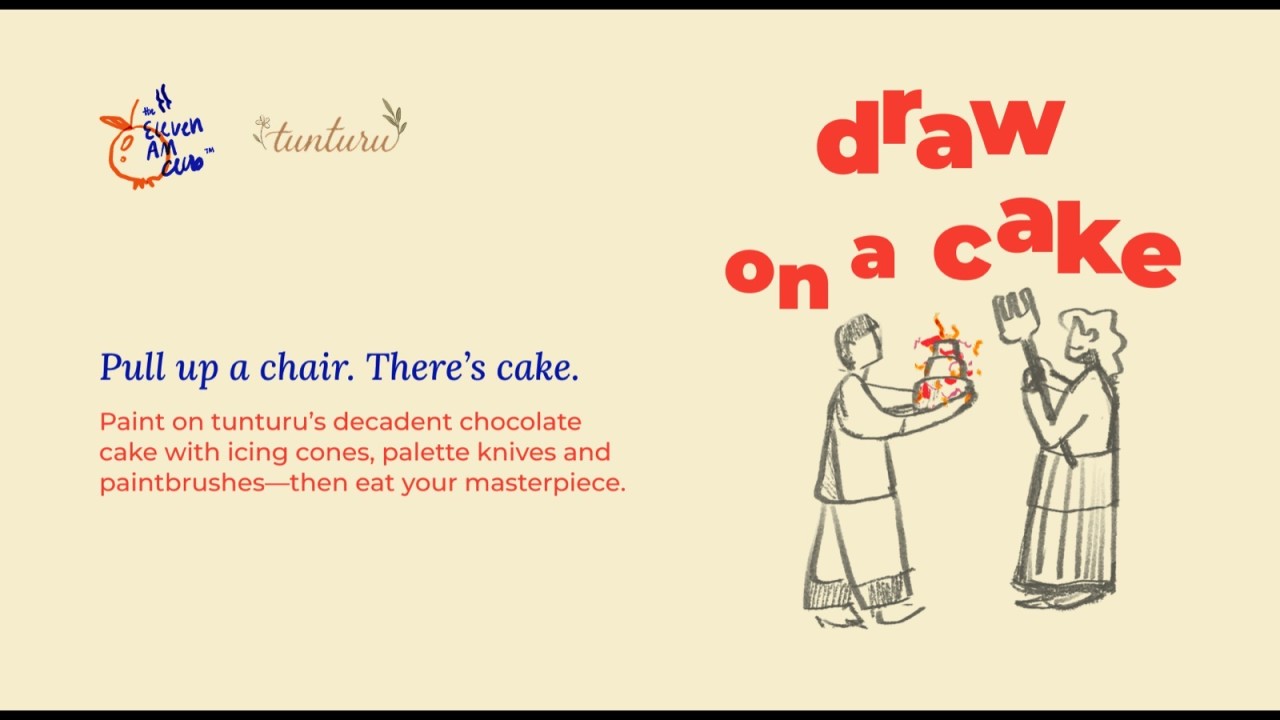 Draw on a cake (and eat it too!) by Eleven AM Club and Tunturu