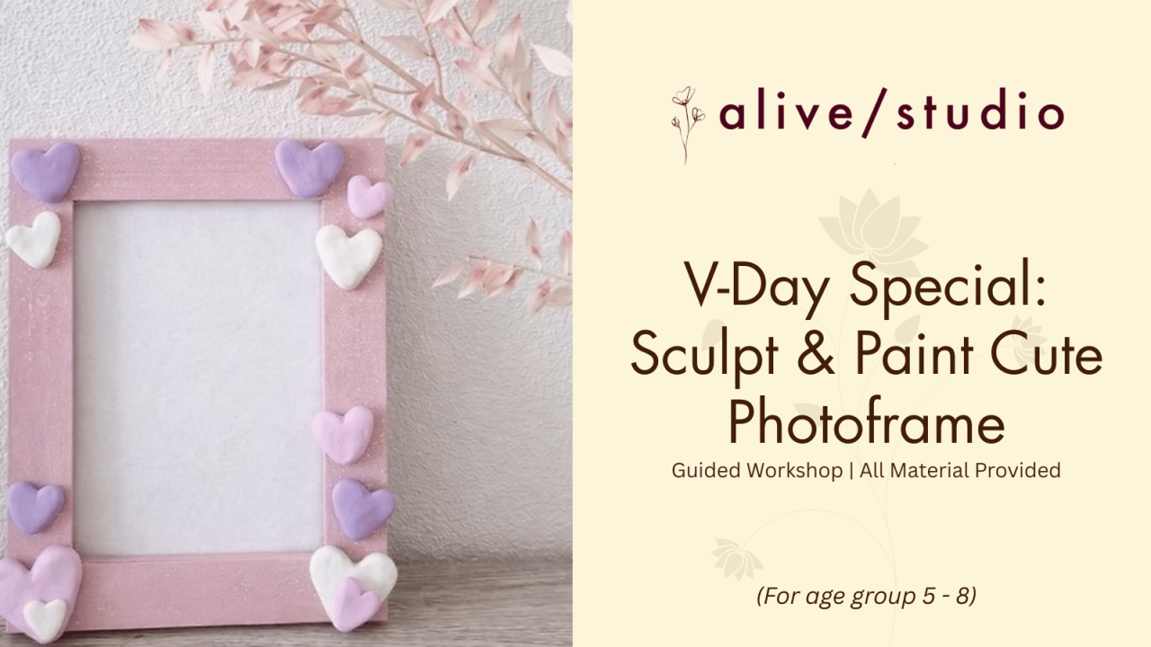 V-Day Special: Sculpt & Paint Cute Photo frame 