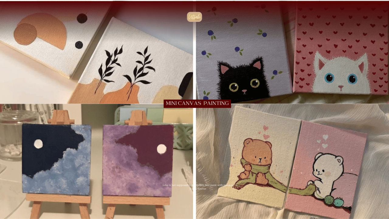 Paint on Mini Canvas | Valentine's Special  