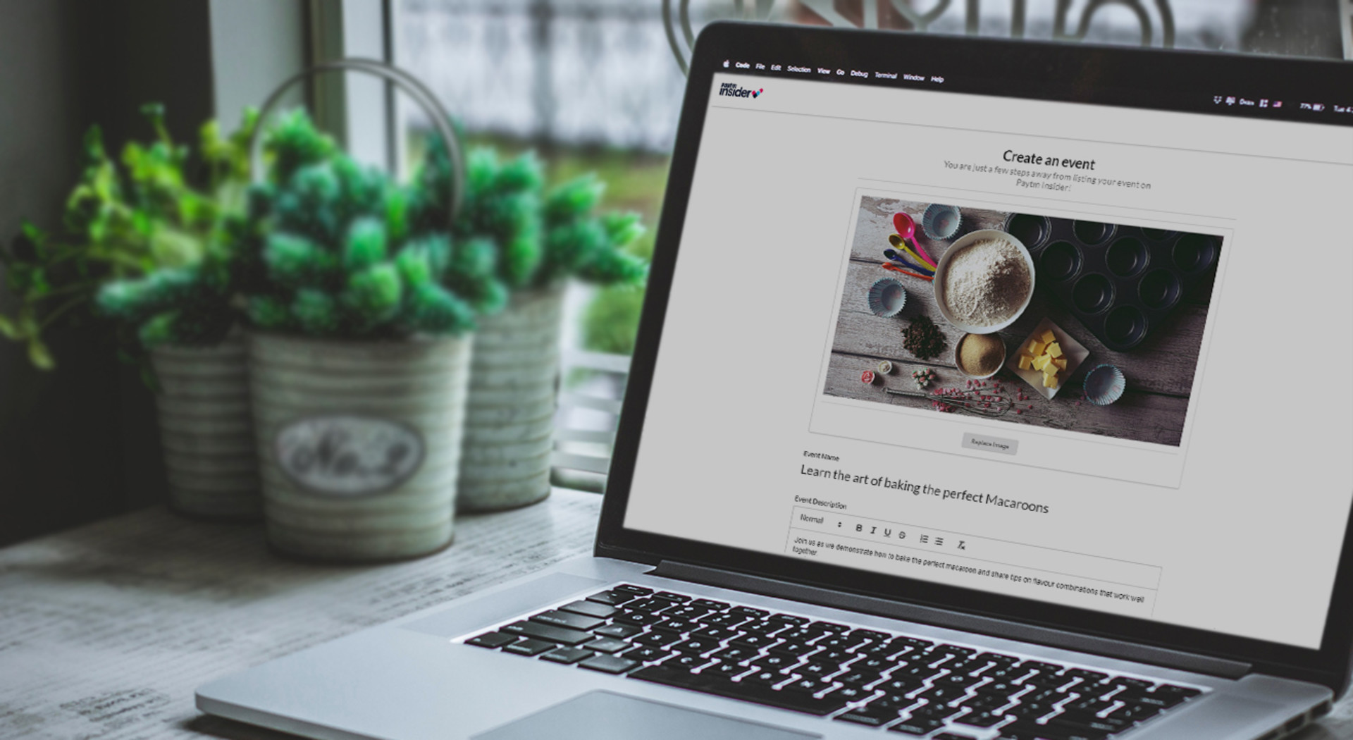 How to set up an on-ground event on Insider