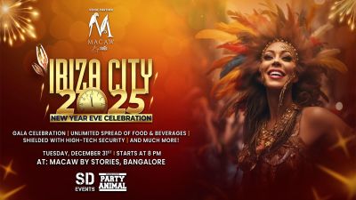 IBIZA CITY NYE 2025 – Macaw By Stories | NYE 2025  | NY2025