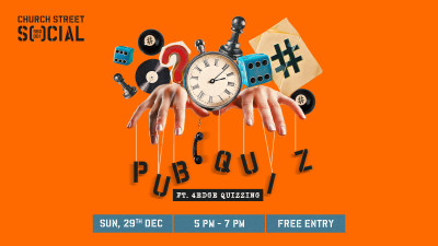 Pub Quiz Ft. 4Edge Quizzing | 29th December | Church Street SOCIAL | IEHPL