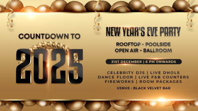 COUNTDOWN TO 2025 NYE PARTY | Open Air – Rooftop – Poolside – Ballroom  | NY2025