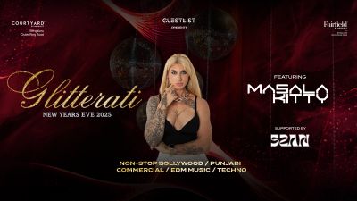 New Years Eve Party Glitterati 2025 : Courtyard & Fairfield Marriott ORR w Dj Masala Kitty | NY2025