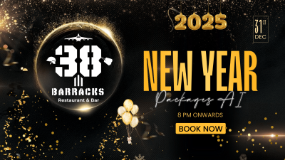 CELEBRATE NEW YEAR’S EVE @38 BARRACKS | NY2025