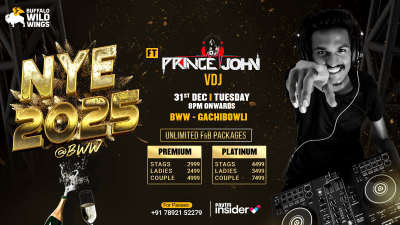 New Year Celebrations at BWW Gachibowli | Ft. Prince John & VDJ  | NY2025