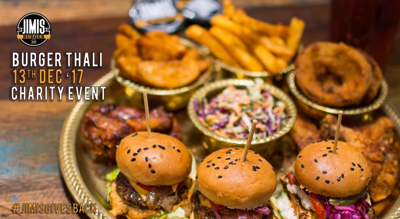 Jimis Burger Gives Back With Epic Burger Thalis