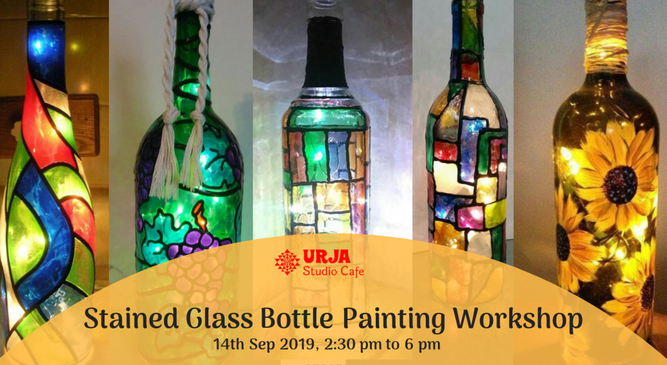  Stained Glass Bottle Painting Workshop