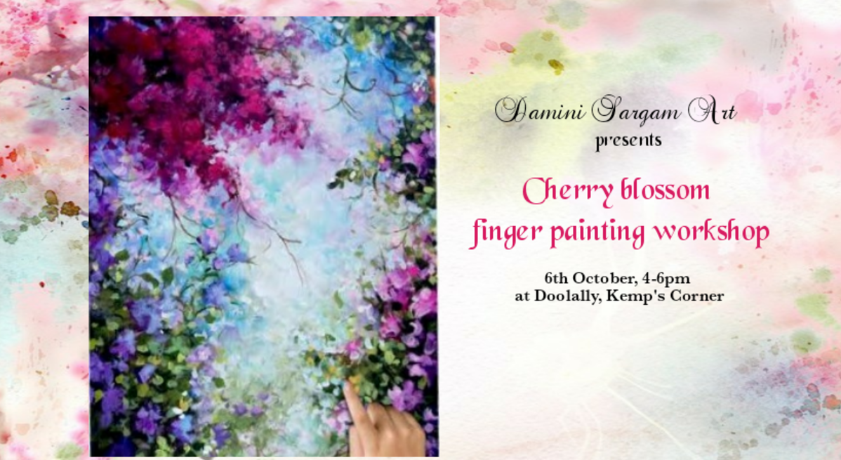 "Cherry blossom" finger painting workshop