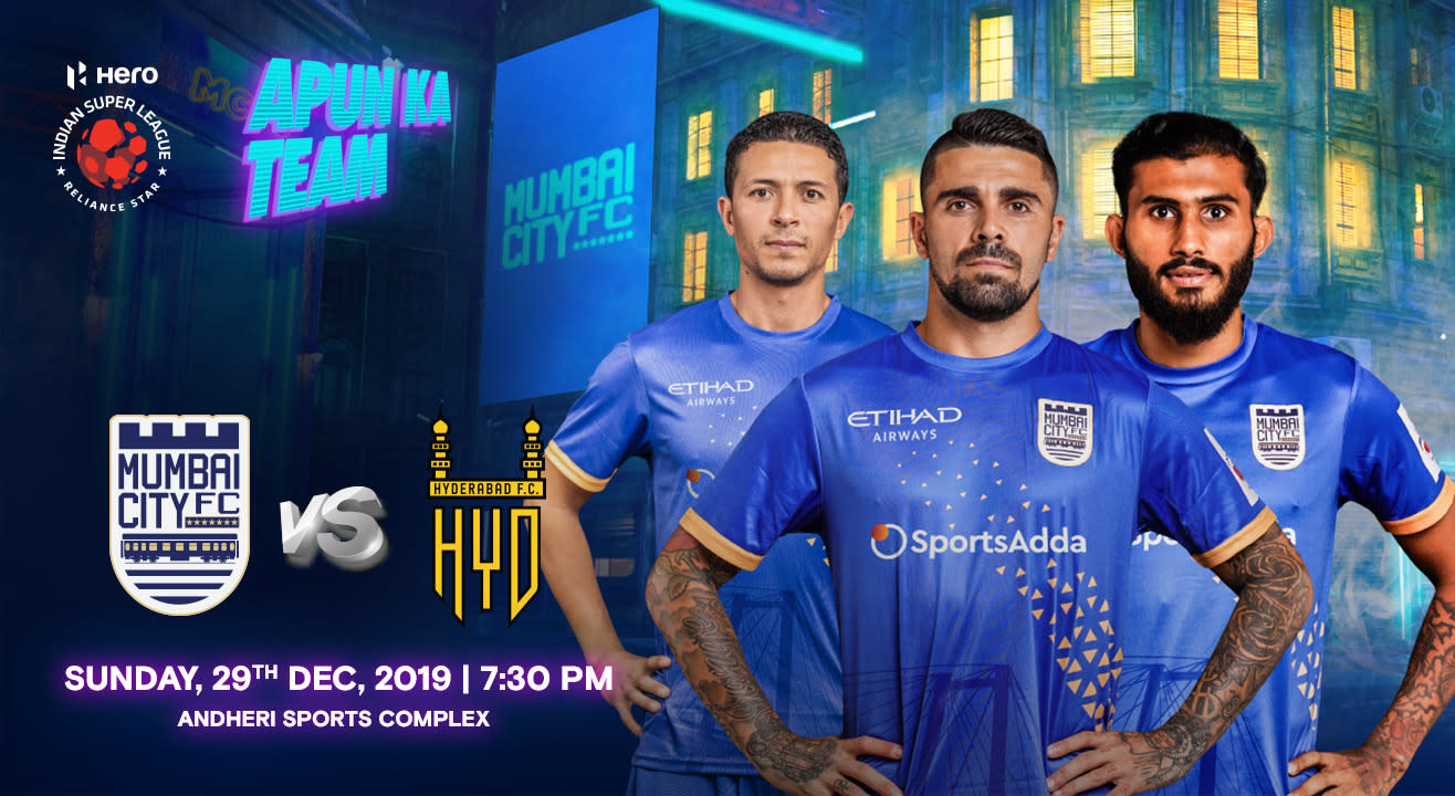 HERO Indian Super League 2019-20: Mumbai City FC vs Hyderabad FC