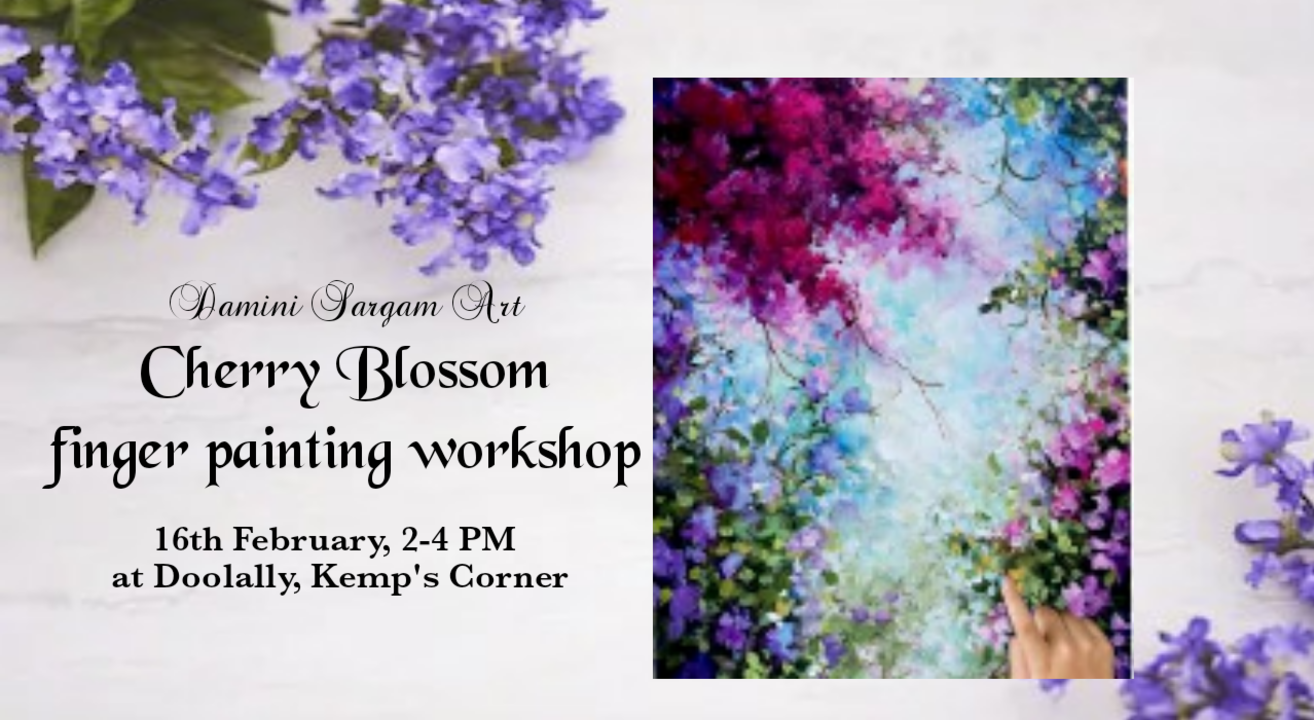 "Cherry Blossom" finger painting workshop