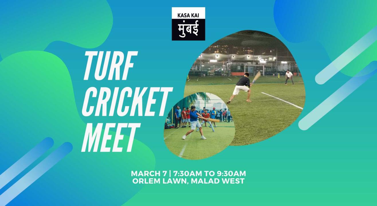 Turf Cricket At Orlem Lawn, Malad