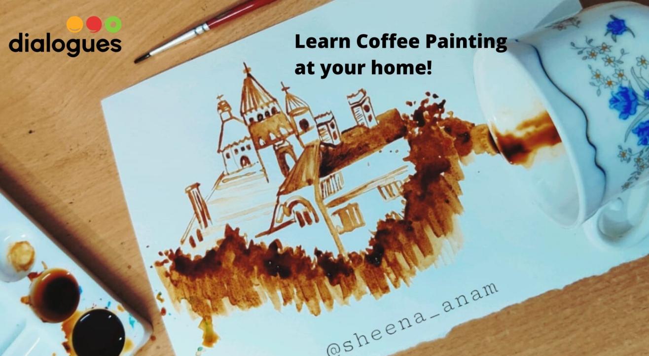 Online coffee painting workshop