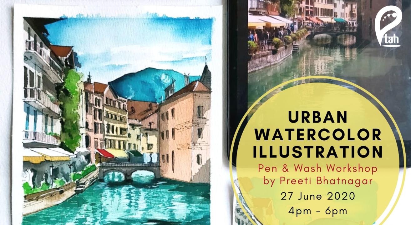 Urban Watercolor Illustration : A Pen & Wash Workshop