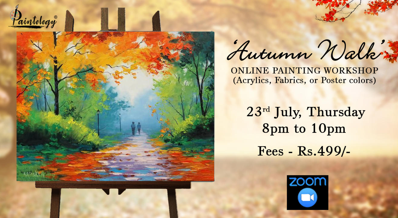  ‘Autumn Walk’ painting workshop by paintology