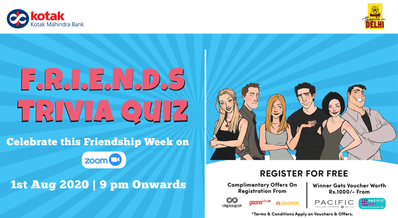 FRIENDS NIGHTOUTS - FRIENDS TRIVIA QUIZ