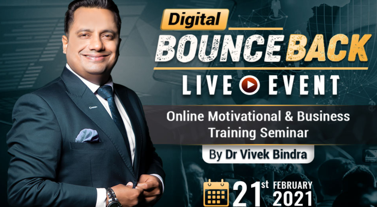 Digital Bounce Back Live Event - By Dr. Vivek Bindra