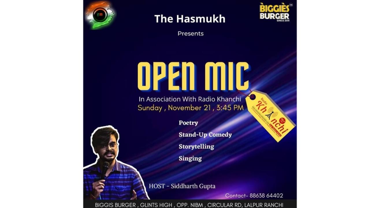 The Hasmukh Open Mic Hosted by Siddharth Gupta