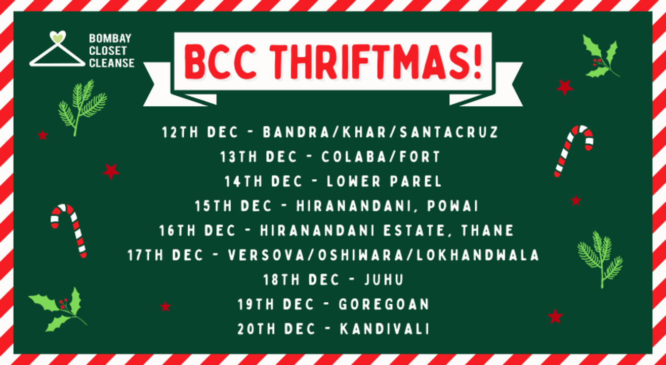 BCC Thriftmas Donation Drive