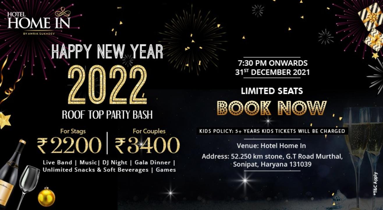 Hotel Home In by Amrik Sukhdev - New Year Package | NYE 2022