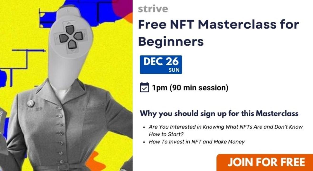 Free NFT Masterclass for Beginners 