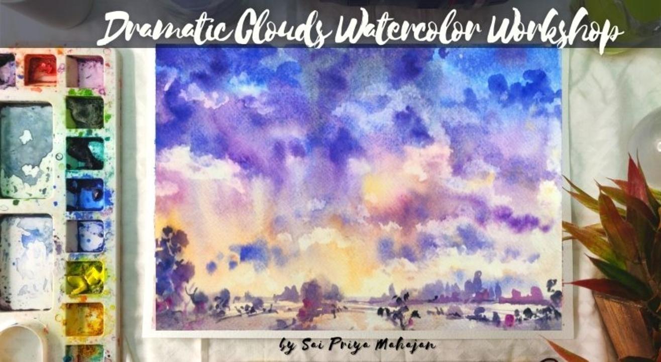 Dramatic Clouds Watercolor Workshop