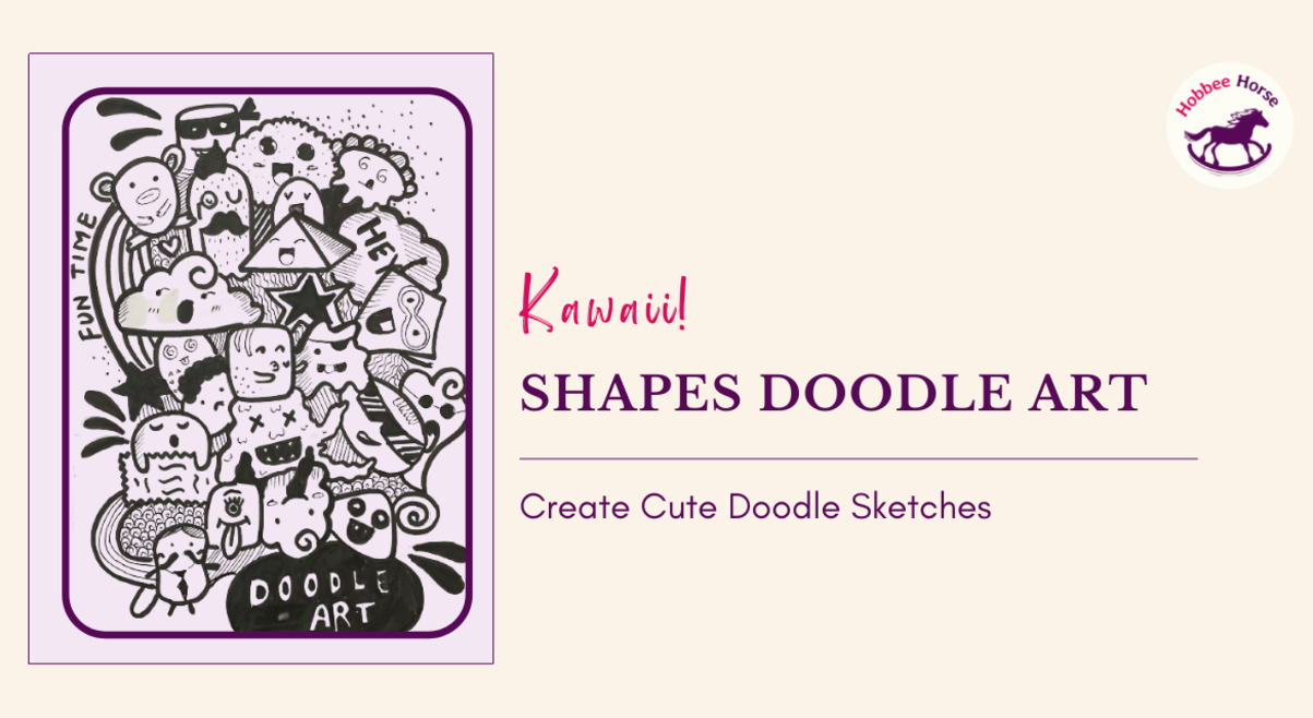 Kawaii! Shapes Doodle Art