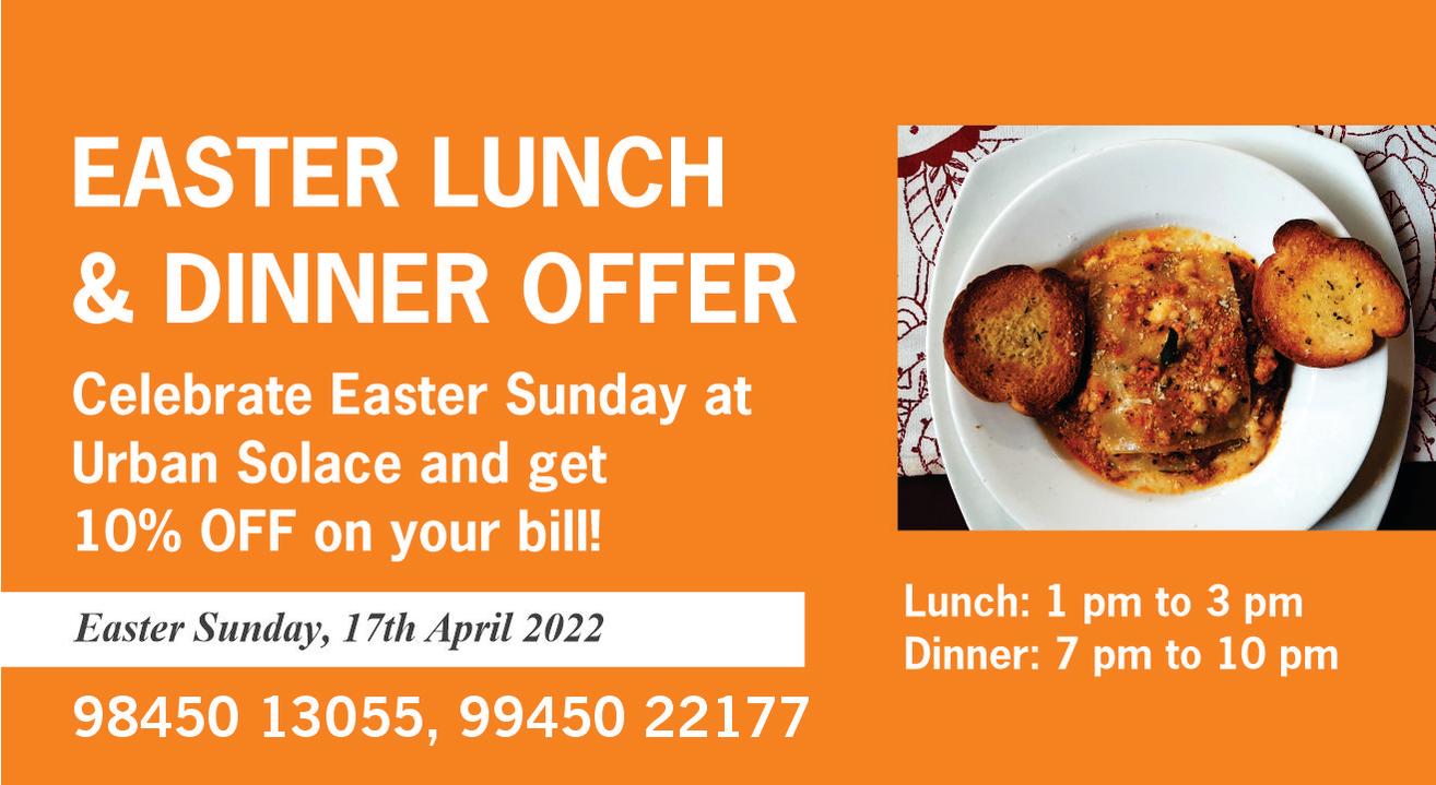 Easter Sunday Lunch & Dinner Offer