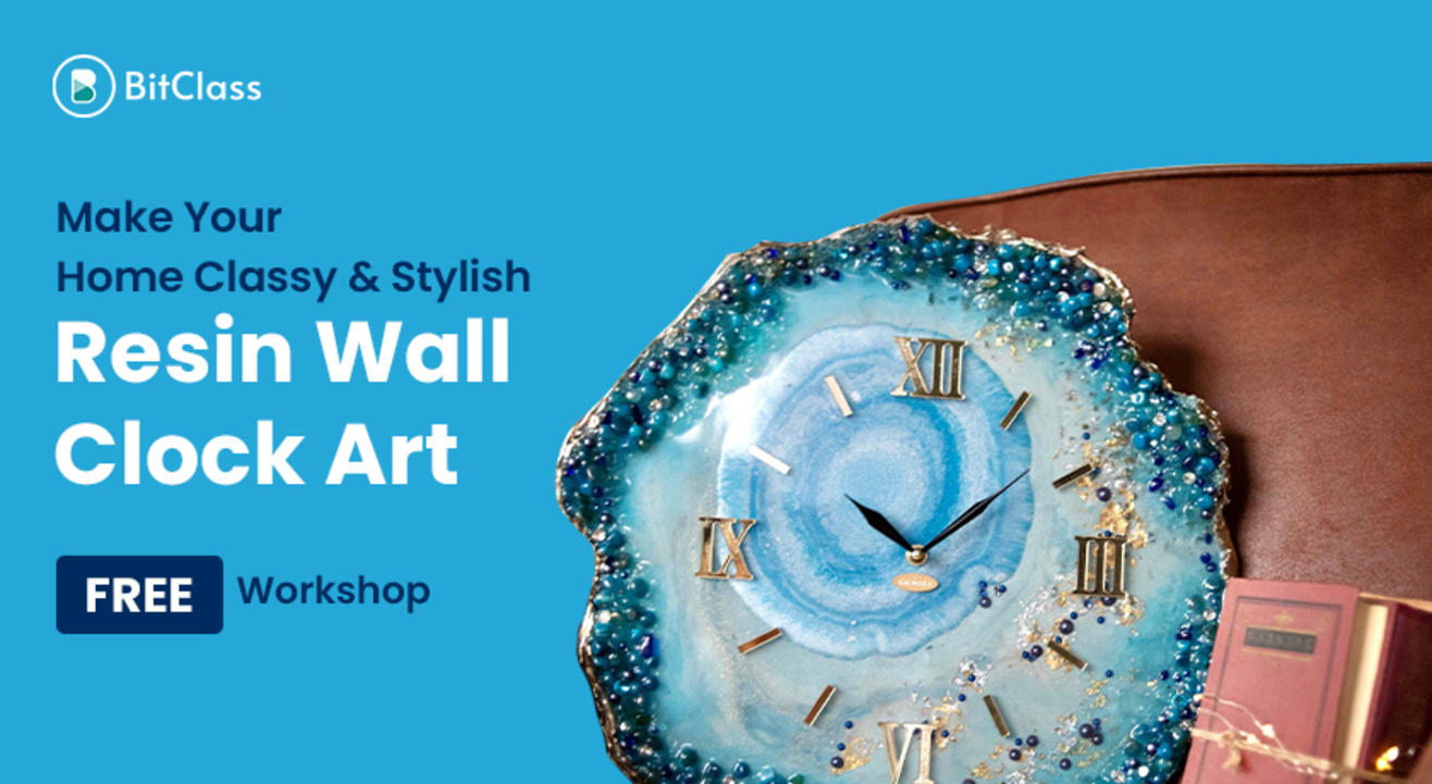 Resin Wall Clock Art | Make Your Home Classy & Stylish