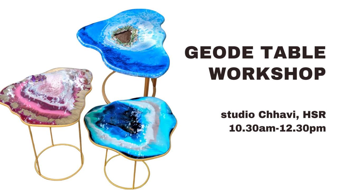 Resin Geode Table workshop