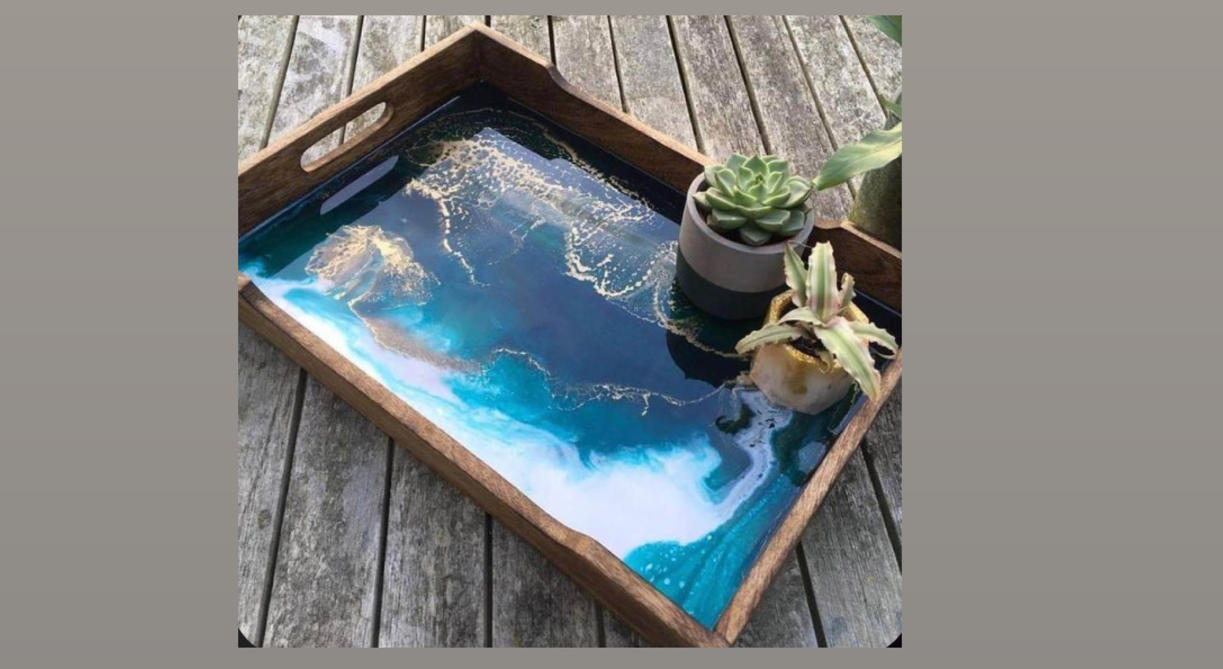 Resin Art on Wood