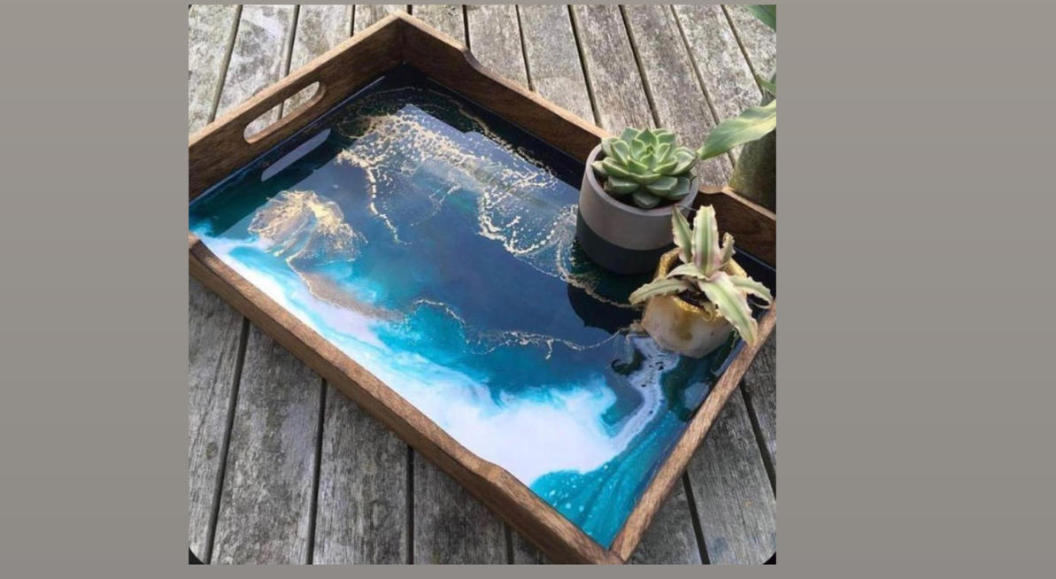 Resin Art on Wood