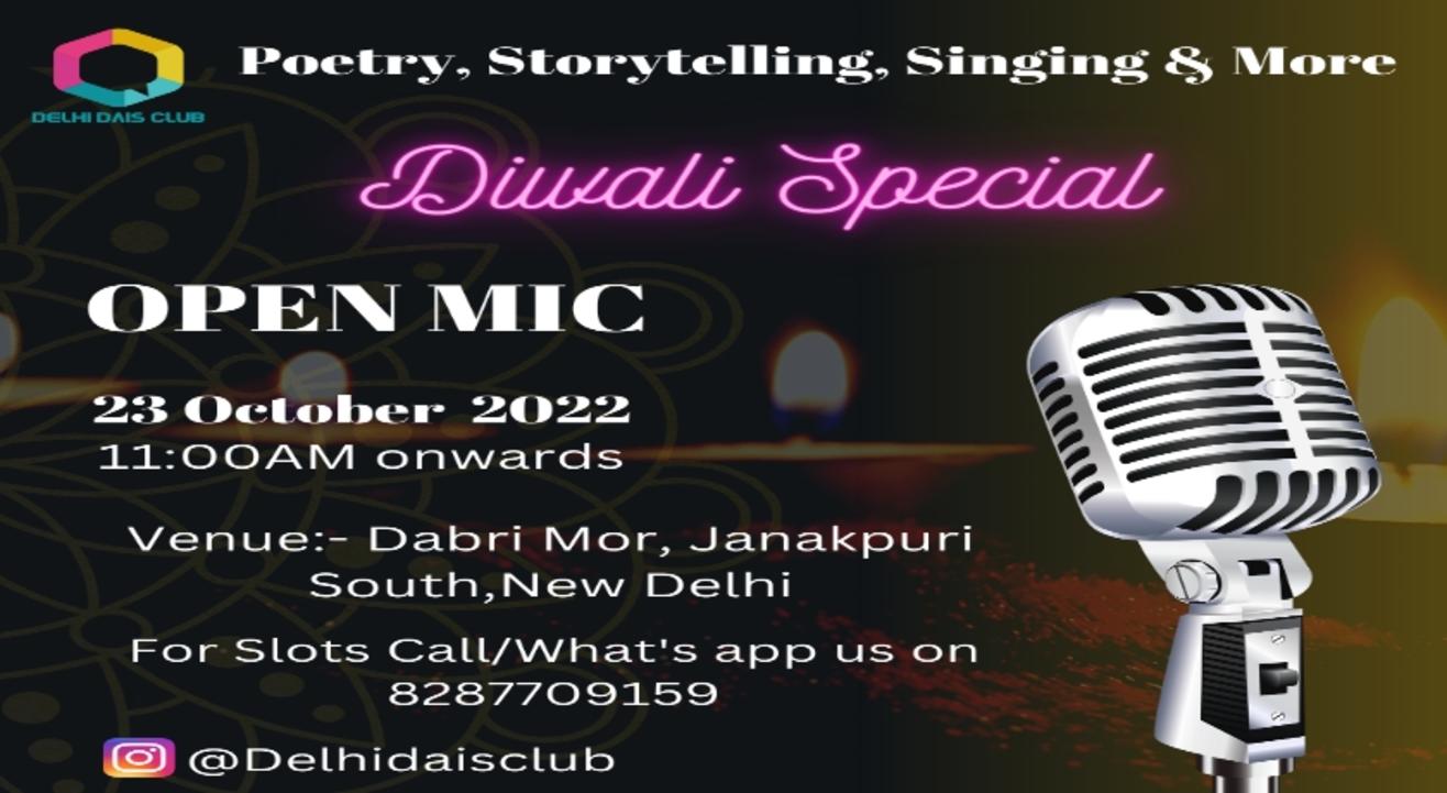 Poetry, Storytelling & Singing Open-Mic Event