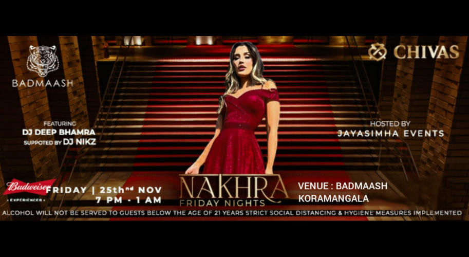 Friday Nakhra Bollywood Night @ Badmaash(Koramangala)