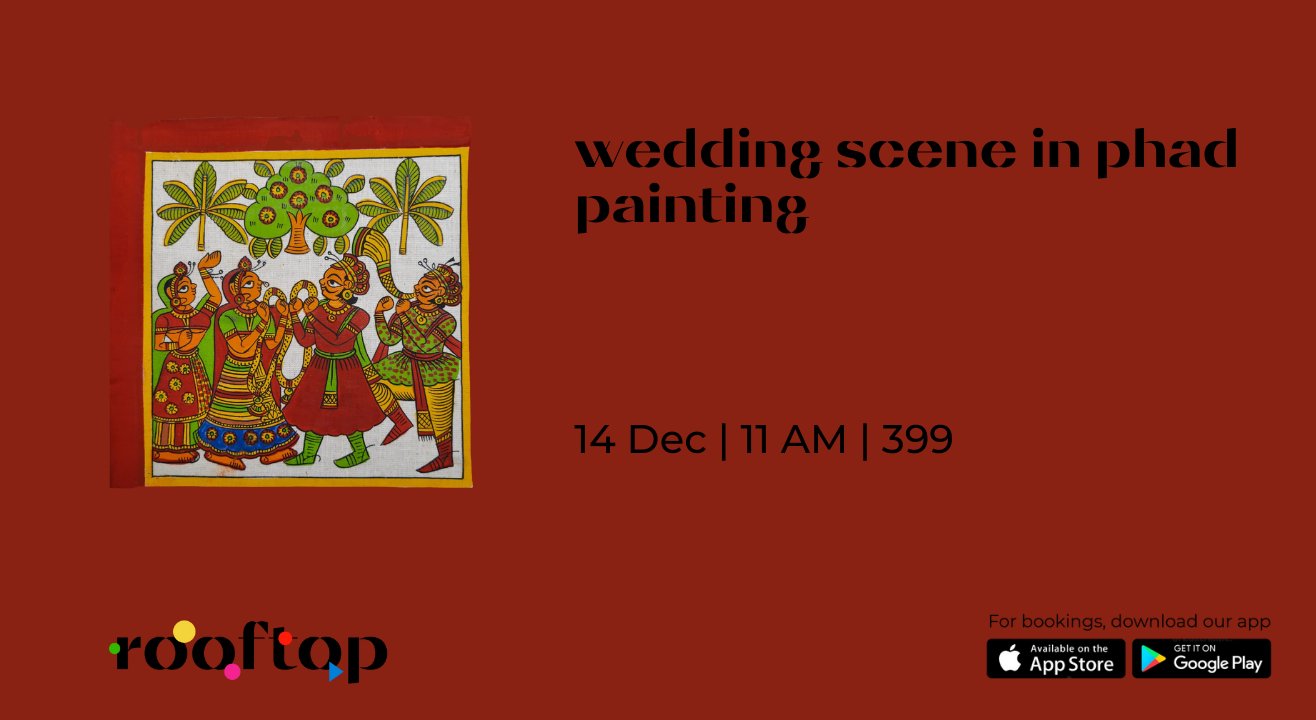 Wedding Scene in Phad Painting