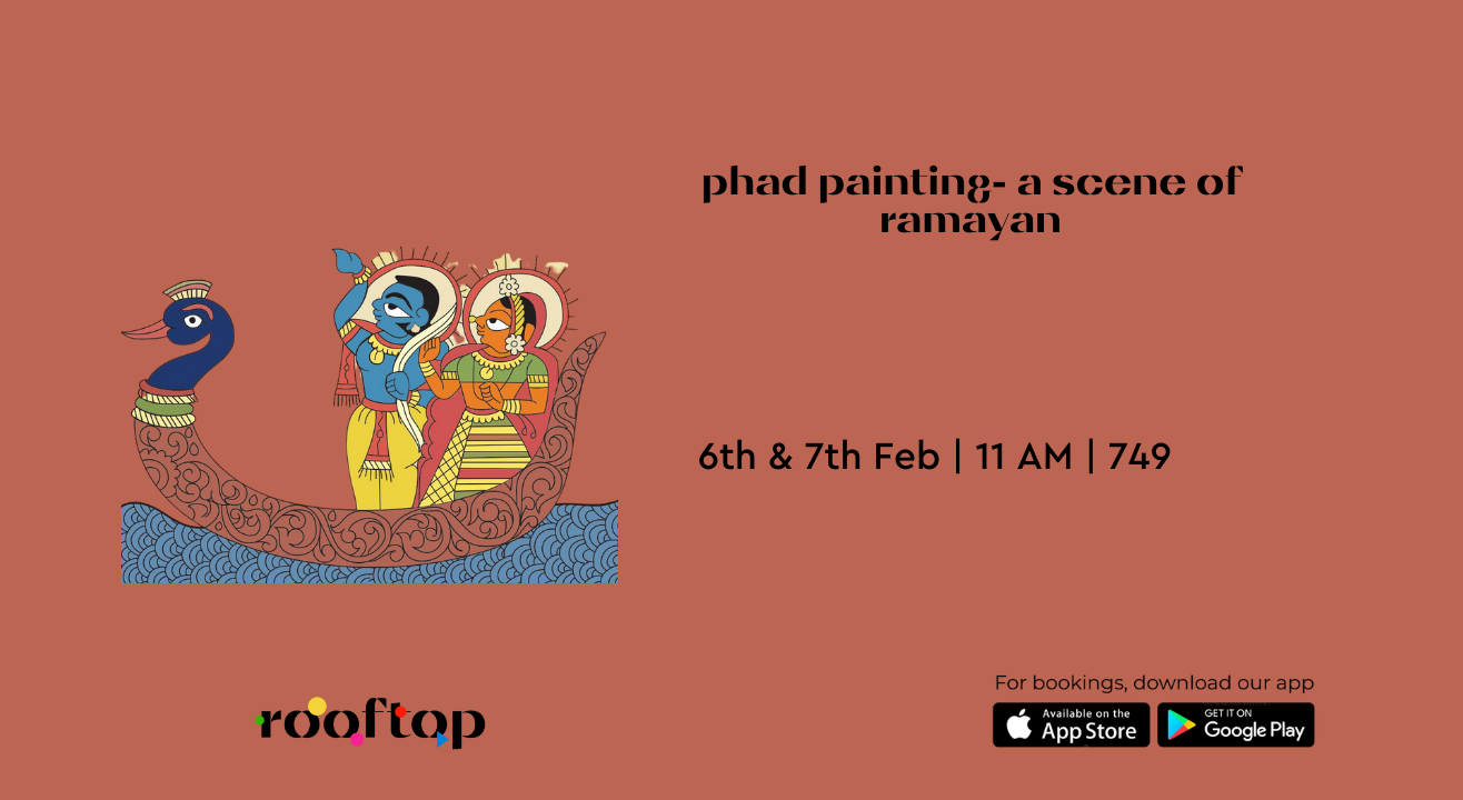 Phad Painting- A Scene of Ramayana 2 Day Workshop 