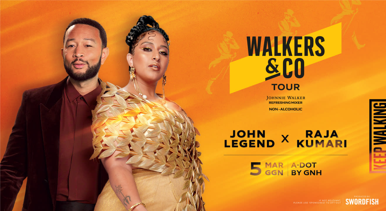 Walkers & Co: John Legend and Raja Kumari, Gurugram