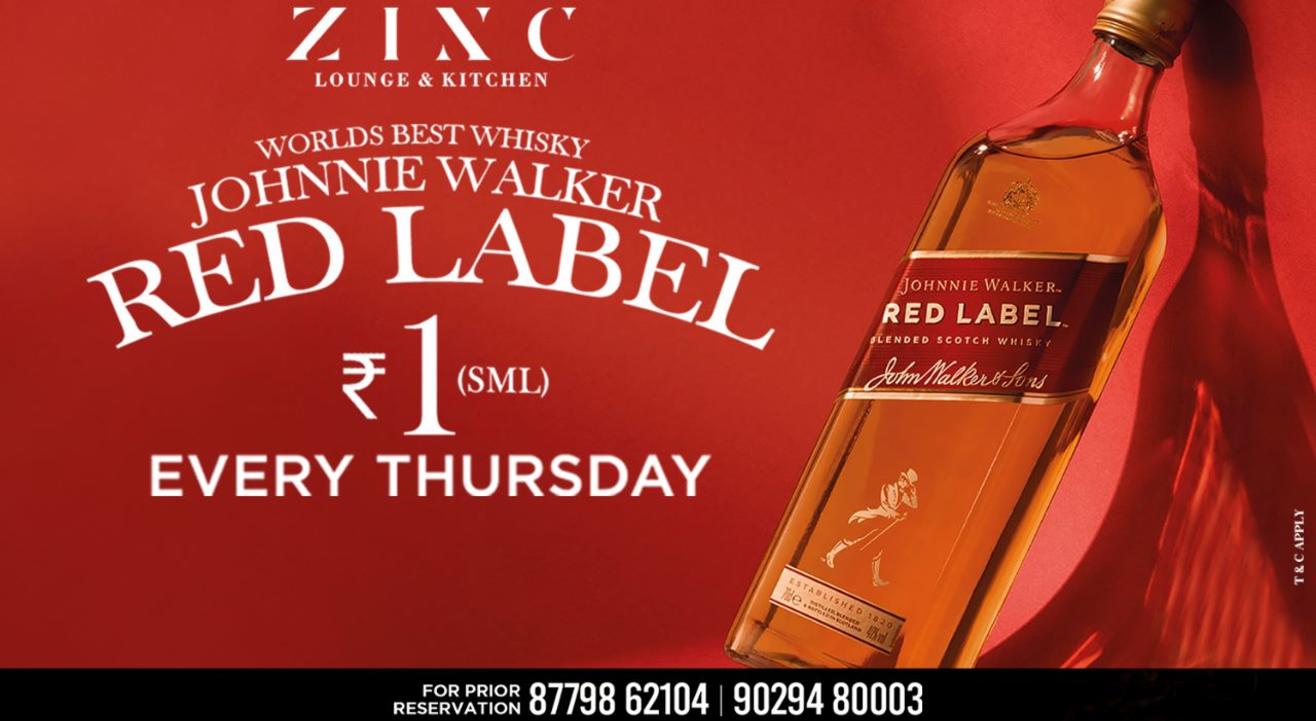 JOHNNIE WALKER @ ₹1