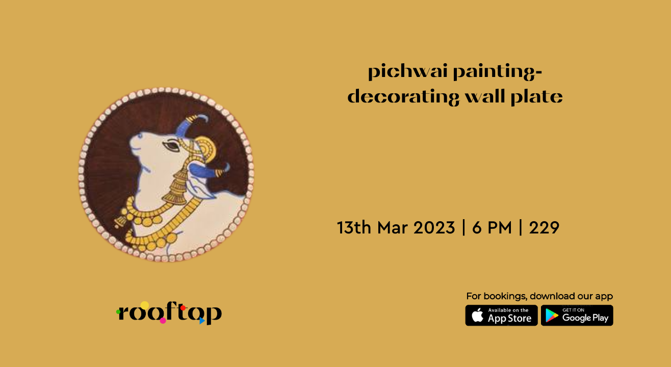 Pichwai Painting- Decorating Wall Plate