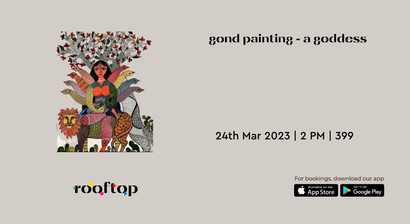 Gond Painting - A Goddess