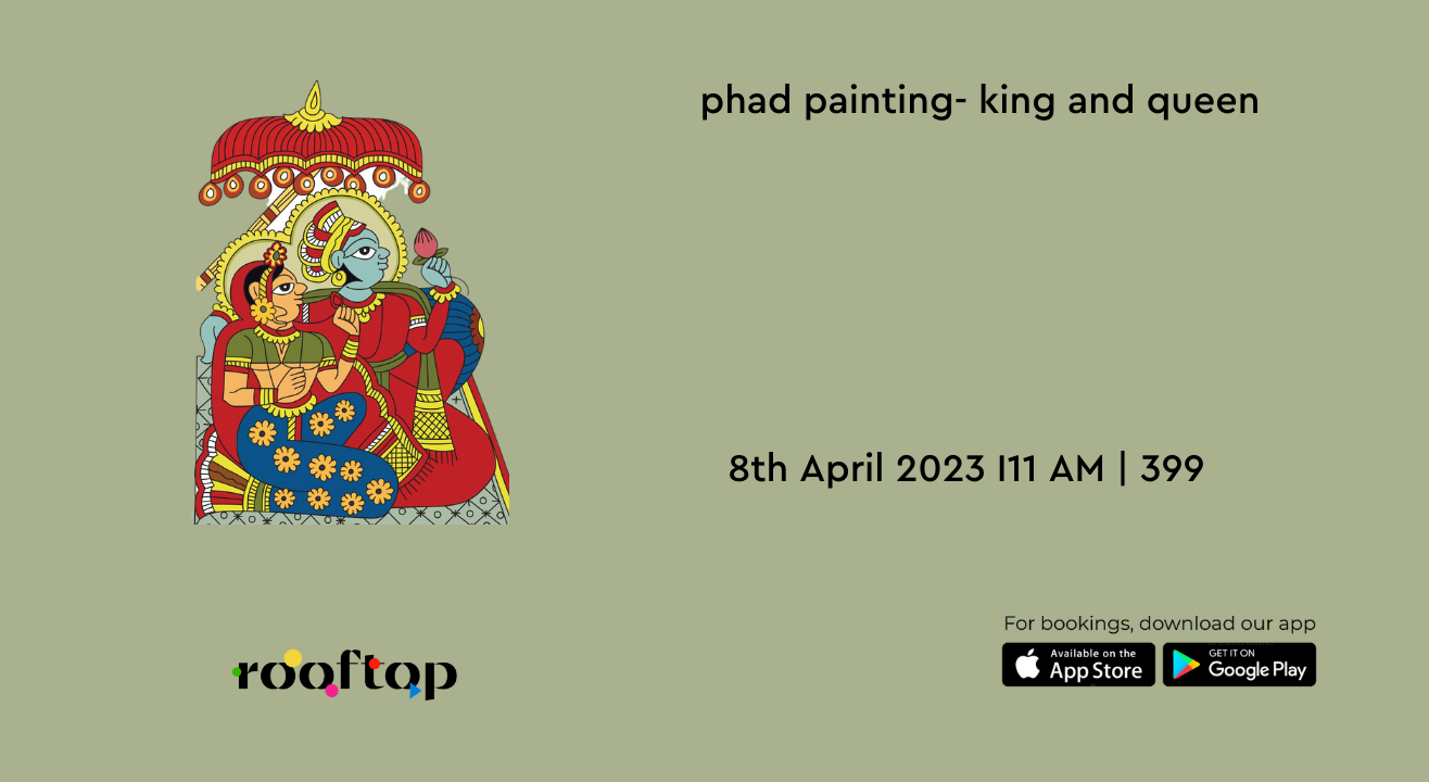 Phad Painting- King and Queen