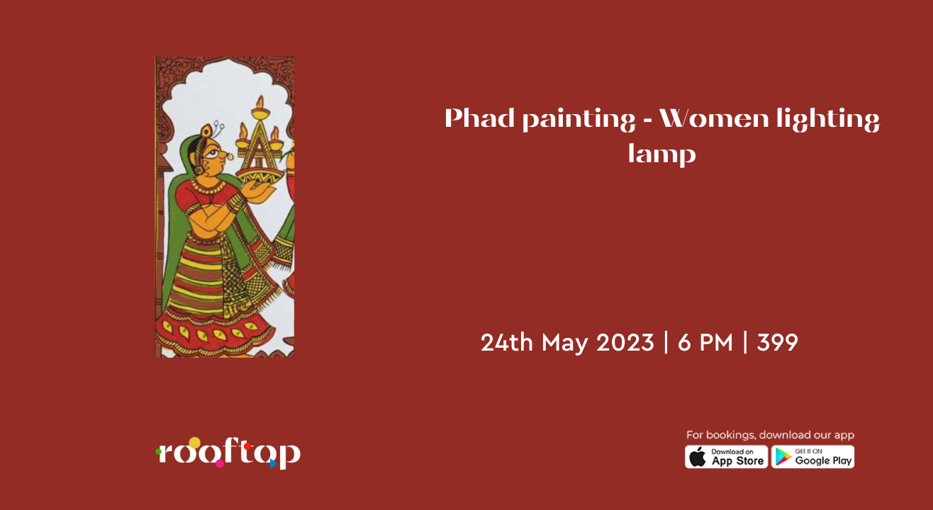 Phad Painting - Women with lamp