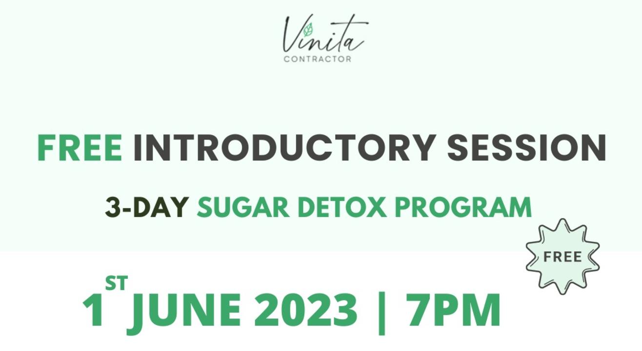 Free Introductory Session For 3 Day Sugar Detox Program