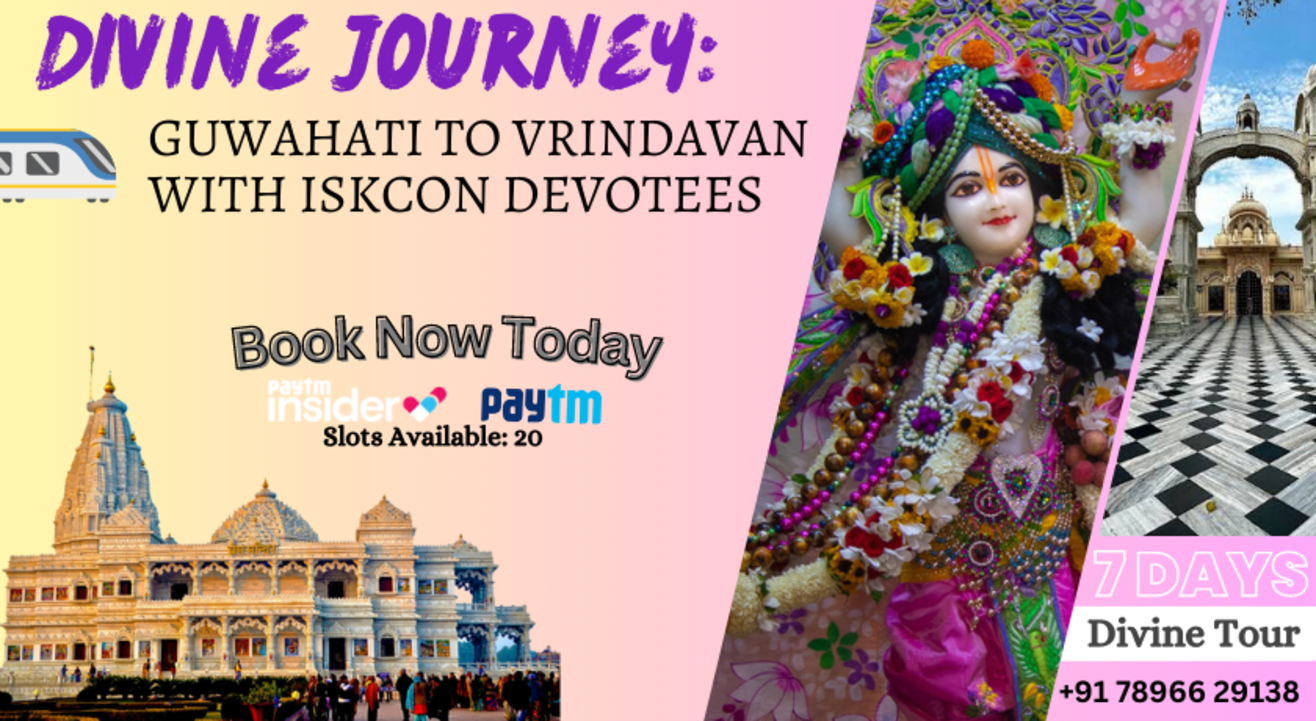 Divine Journey: Guwahati to Vrindavan with ISKCON Devotees