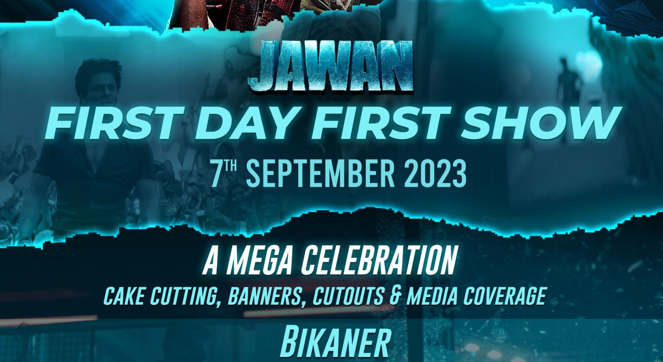 First Day First Show of Jawan with SRK Warriors -Bikaner