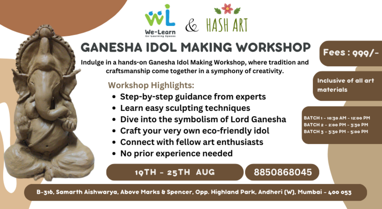 Ganesha Idol Making Workshop 