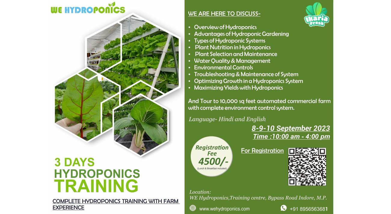 Hydroponics training and workshop - 3 days